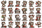 Whimsical Funny Silly Holiday Cats, an Illustration by Libby Wishes (Thumbnail 6 of 7)