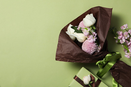 Concept of greeting, 8 march, Womans day, space for text, a Beauty & Fashion Photo by AtlasStudio PRO
