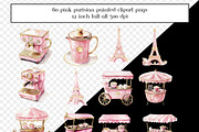 60 Pink Parisian Coffee Shop Clipart, a Graphic by AllTheKewtClipart (Thumbnail 4 of 6)