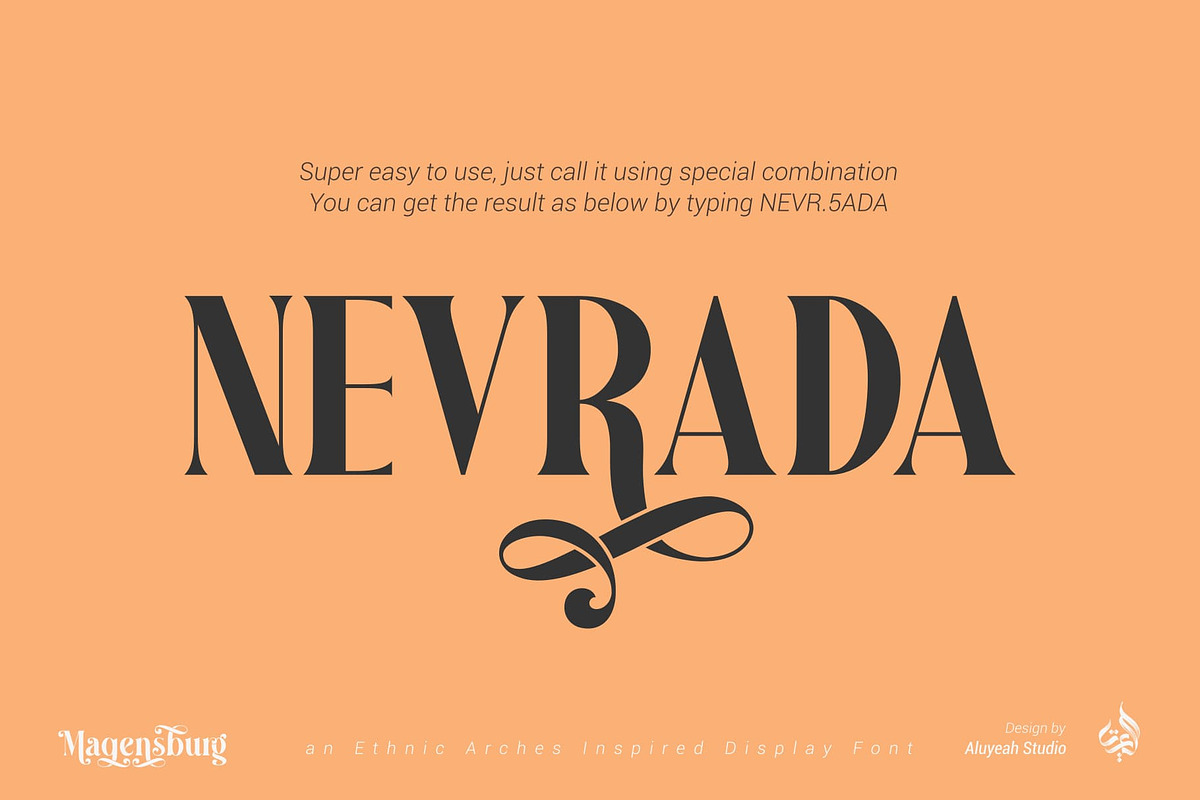 Magensburg | Modern Display Font, a Font by Aluyeah Studio (Photo 12 of 17)