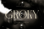 Groky Elegant Ligature Serif Font, a Serif Font by Perfectype (Thumbnail 1 of 8)