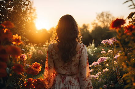 Beautiful young woman with long wavy, a Photo by Iftikhar Alam