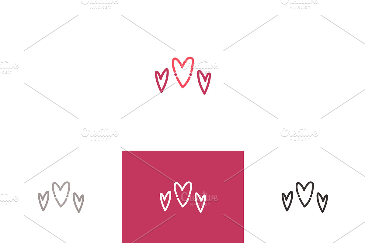 Three Hearts - Extended License, a Branding & Logo Template by Laurentiu Cotet (Photo 1 of 2)