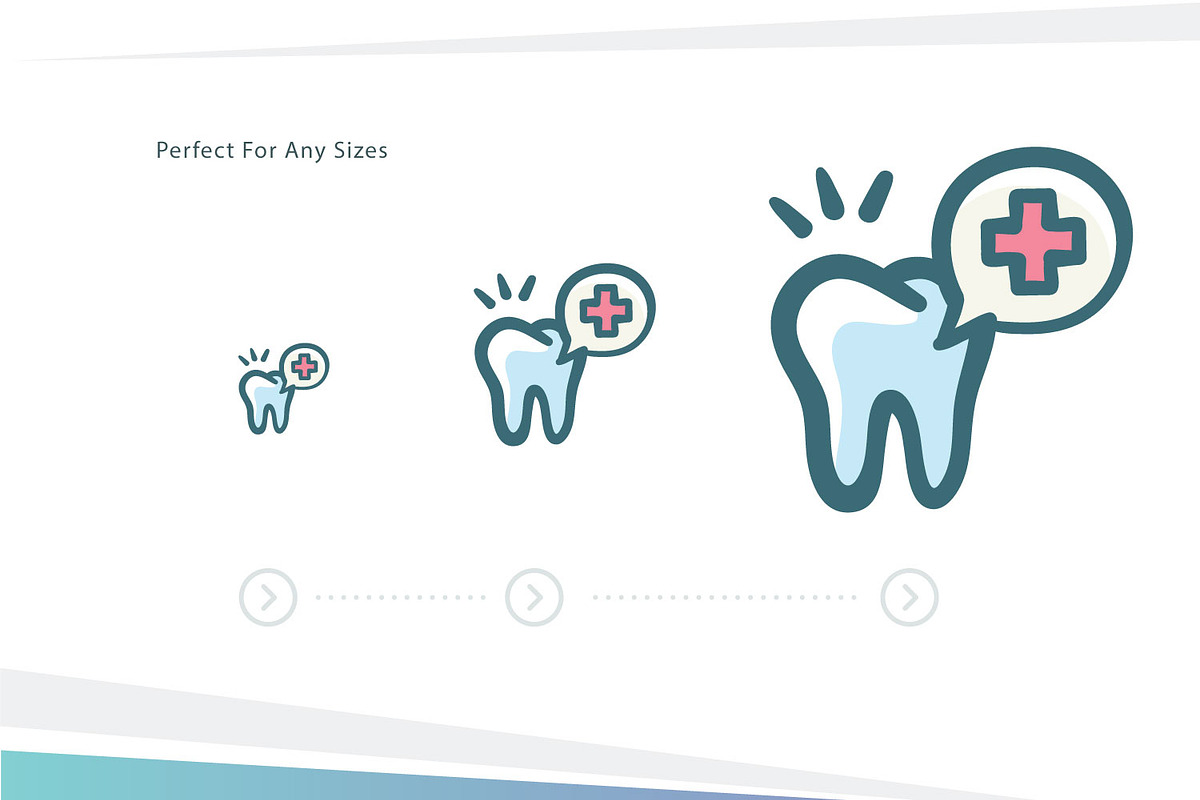 Dental Doodle Colors, an Outline Icon by BomSymbols (Photo 2 of 4)