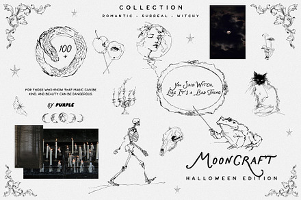 MoonCraft: Witchy & Surreal, a Decorative Illustration by Purple