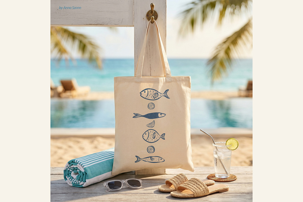 Coastal Life. Vector Illustrations., a Seasonal Illustration by Designwork (Photo 7 of 21)
