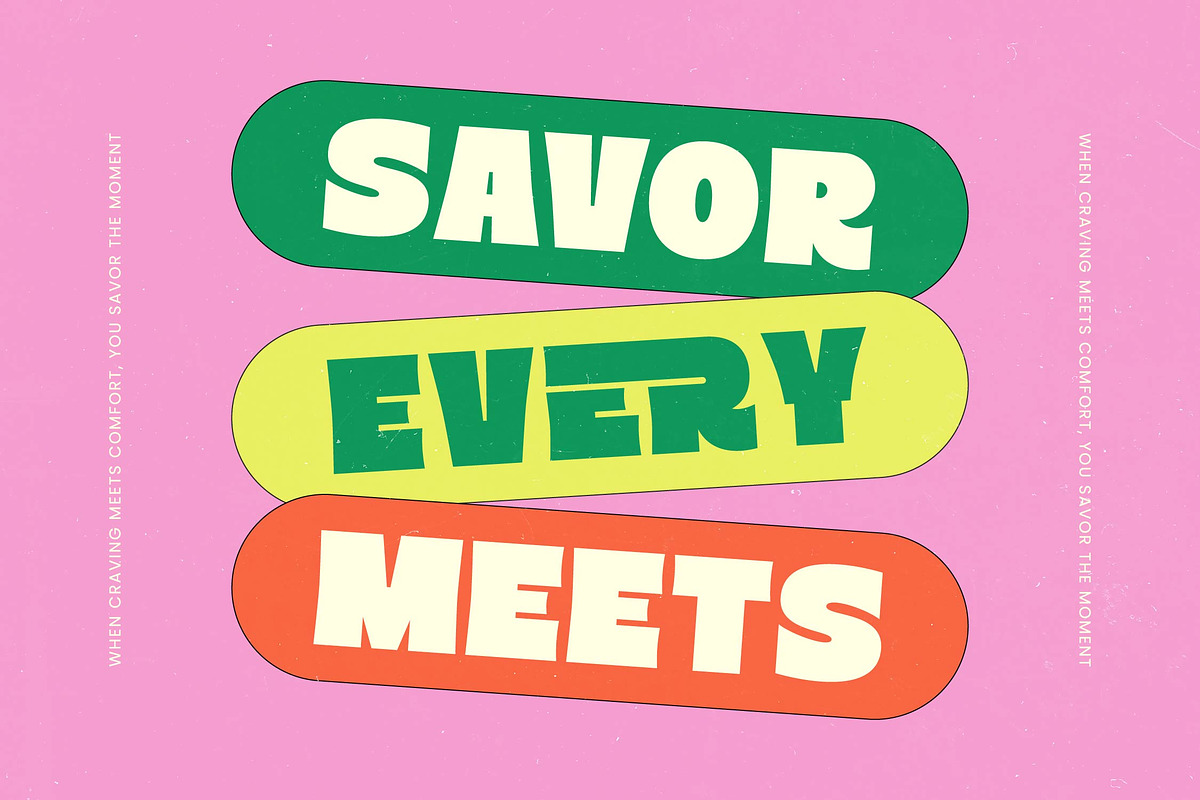Order Snack - Bold Display Font, a Sans Serif Font by timelesstype.co (Photo 9 of 20)