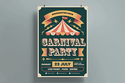 Carnival Poster Template, a Flyer Template by MightyDesign (Thumbnail 1 of 8)
