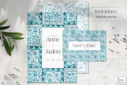 Porto Portuguese Tile Patterns, a Pattern Graphic by Zeesi Design Garden (Thumbnail 4 of 10)