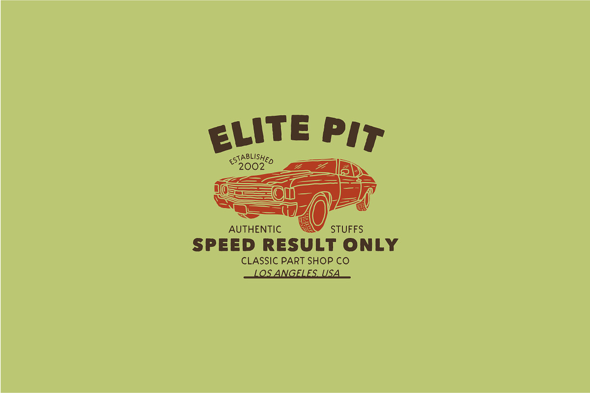 Classic Cars Illsutration and Badges, a Branding & Logo Template by Luthfi Works (Photo 4 of 7)