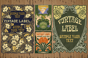 Label Art Nouveau