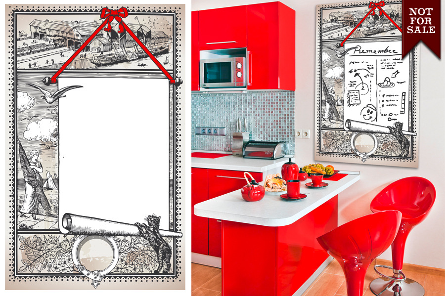 Menu Page with Placeholder, a Decorative Illustration by Aurielaki ...