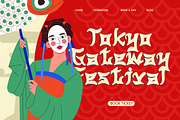 Hashira Senju - Japanese Food Font, a Handwritten Font by Pandeka Studio (Thumbnail 3 of 9)