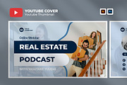 Podcast Youtube Thumbnail Template, a Social Media Template by hekenostudio (Thumbnail 1 of 4)