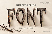 Burnt Relics Font, a Blackletter Font by Handmadefont (Thumbnail 1 of 16)