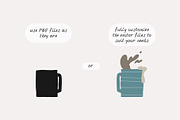 200+ COFFEE CLIPARTS, HAND DRAWN SET, a Food Illustration by JuDesign (Thumbnail 19 of 20)