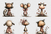 Whimsical Spring Back View Animal, an Illustration by DreamCafeArt (Thumbnail 3 of 6)
