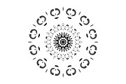 Black and White Mandala Patterns Set, a Decorative Illustration by NJ Himel (Thumbnail 33 of 101)