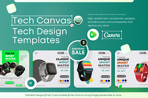 Tech Canvas - Tech Canva Templates, a Social Media Template by Exceptionalways
