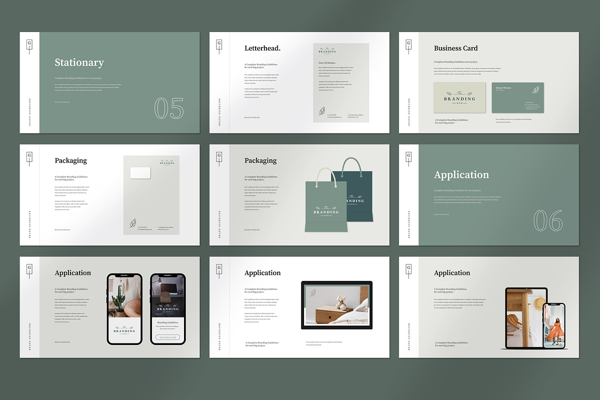 Brand Guidelines Template, a Presentation Template by UpSolution (Photo 6 of 8)