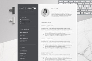 Resume Template / CV (One Page)
