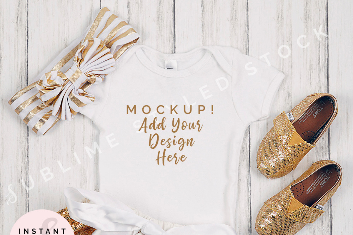Onesie Mockup Bundle, Baby Bodysuit, an Apparel Mockup by SUBLIME Styled Stock (Photo 14 of 17)