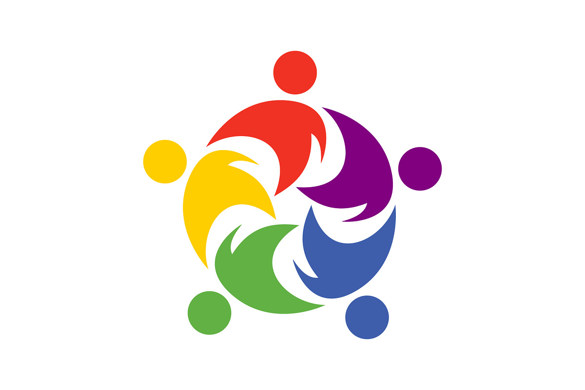 Colorful Teamwork Circle, a Branding & Logo Template by Saba Vector (Photo 1 of 3)