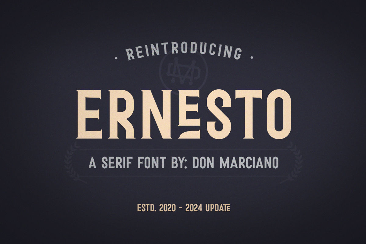 Ernesto Serif Vintage Style Font
