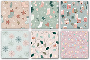 Seamless Christmas Pattern, a Pattern Graphic by DreamCafeArt (Thumbnail 2 of 7)