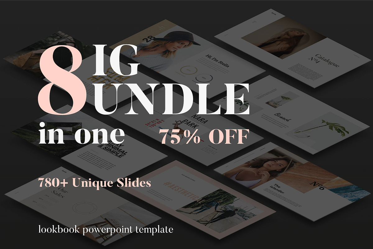 Lookbook Powerpoint Big Bundle, a Presentation Template by Elokka Std. (Photo 2 of 10)