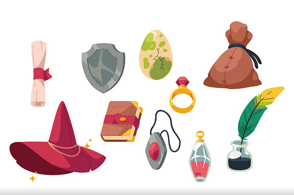 Fantasy Magic Items Set preview 2