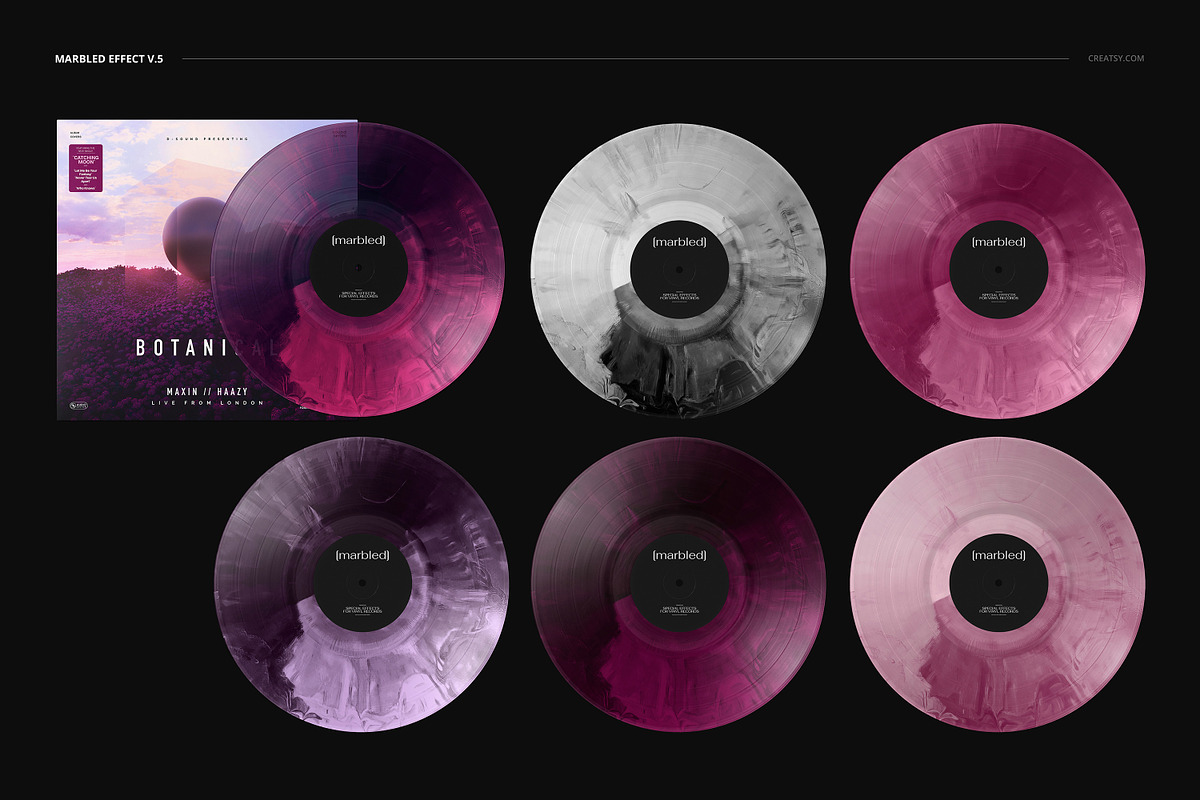Vinyl Record & Cover Mockup Set, a Merchandise Mockup by creatsy5 (Photo 10 of 54)