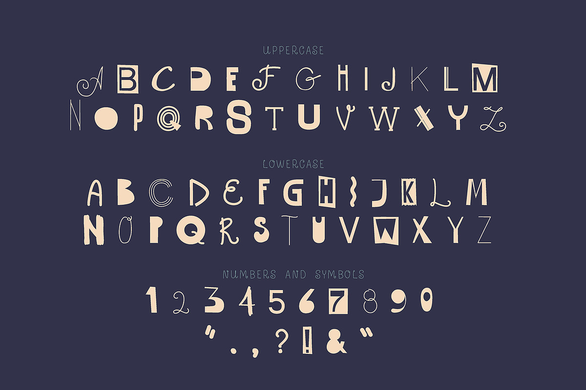 Fun hand drawn uppercase font, a Sans Serif Font by Popova (Photo 2 of 7)