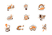 Marketing Icon Doodle Style Vol 1, an Object Graphic by SLAB! Design (Thumbnail 2 of 3)