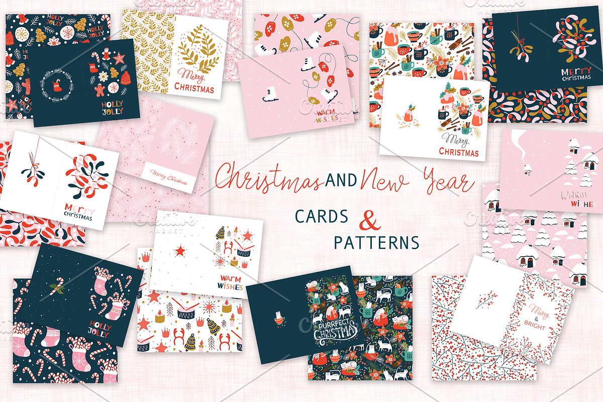 Christmas cards and patterns, a Pattern Graphic by Lidiebug (Photo 1 of 4)