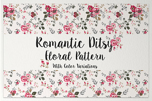 Romantic Ditsy Floral Pattern