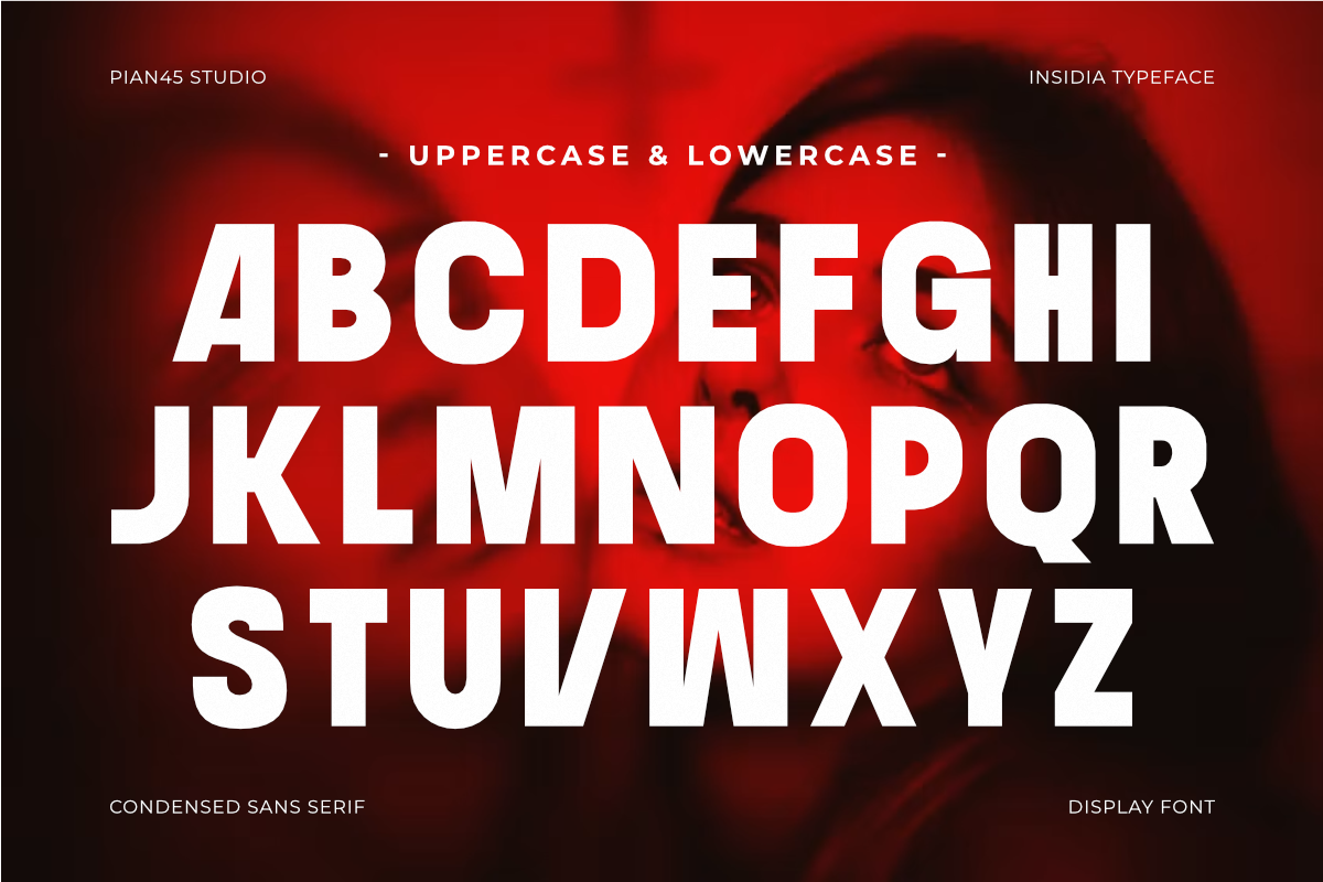 Insidia - Modern Condensed Font, a Sans Serif Font by Pian45 Studio (Photo 6 of 8)