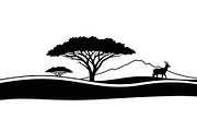 Abstract Savanna Scenery Silhouette, a Graphic by Artivon (Thumbnail 8 of 13)
