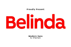 Belinda - Modern Sans Typeface, a Sans Serif Font by Font Kingdom