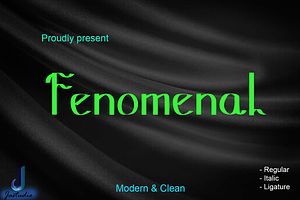 Modern Sans Serif Typeface Font