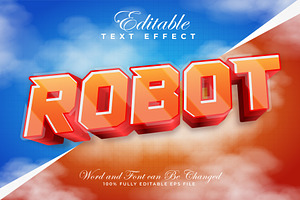 Robot 3D Text Effect | EPS, a Layer Style Add-On by padilah_a