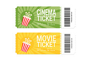 Movie Tickets Design Set, an Object Illustration by PsychocheArt (Thumbnail 4 of 4)