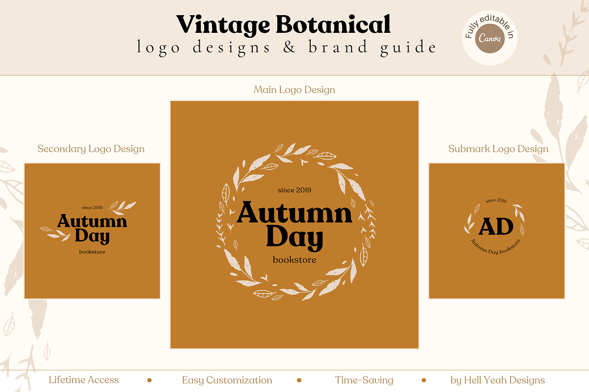 Vintage Logo Branding Templates, a Branding & Logo Template by Hell Yeah Designs (Photo 4 of 6)