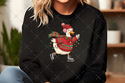 Cute Christmas Goose Png, an Illustration by Craft Nest (Thumbnail 3 of 6)