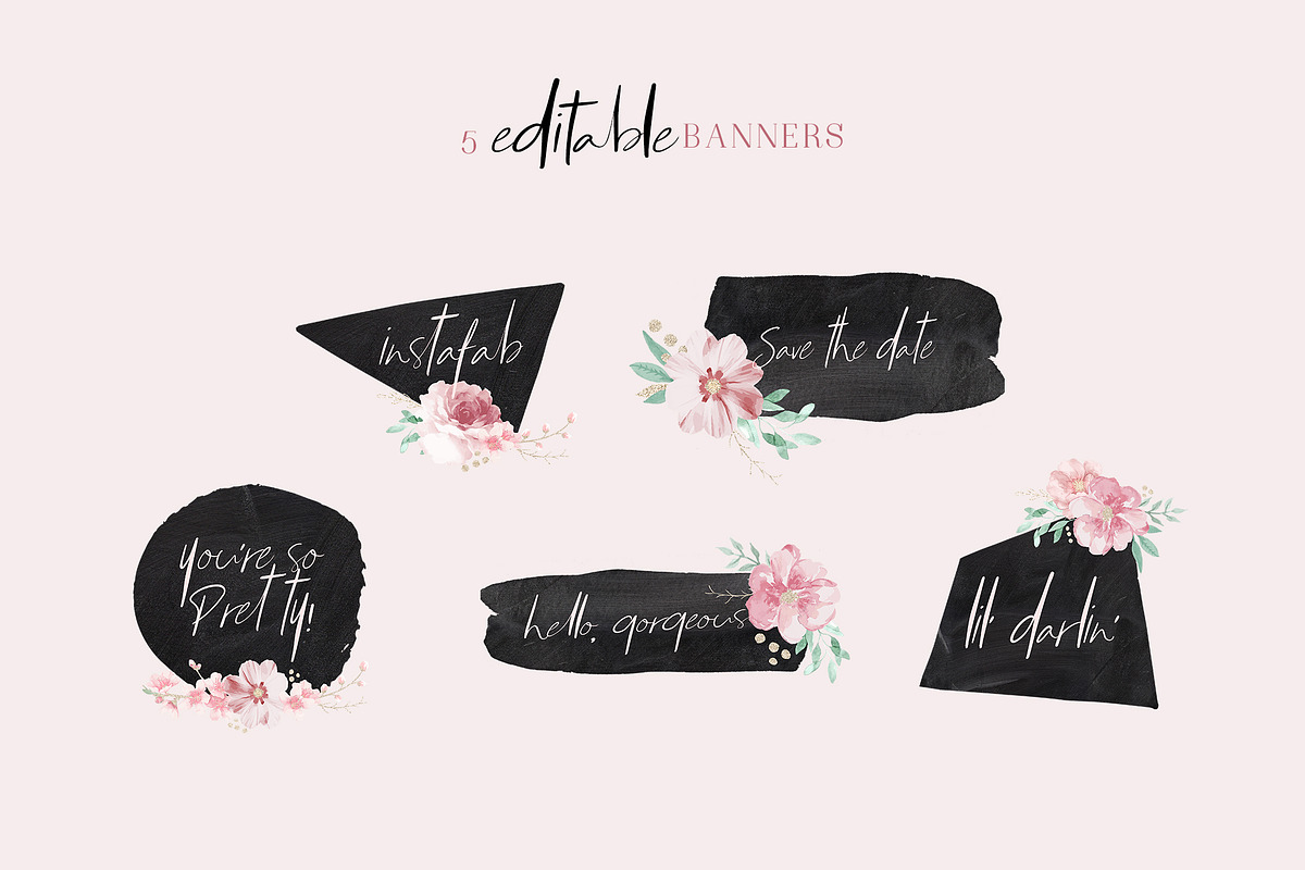 Hand Drawn Floral Graphics Pack, a Decorative Illustration by With Love Ethel (Photo 4 of 6)