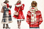 Watercolor Cozy Winter Christmas Cli, an Illustration by Libby Wishes (Thumbnail 3 of 6)
