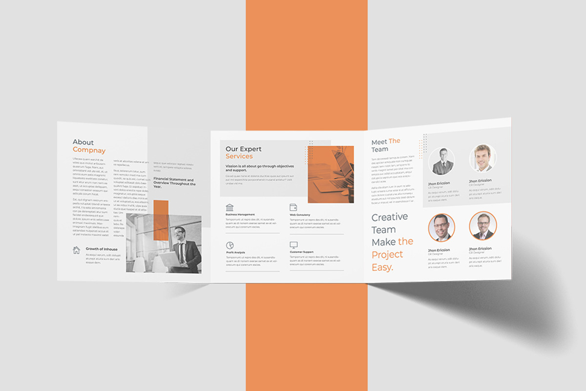 Square Tri-fold Brochure, a Brochure Template by astutedesign11 (Photo 7 of 8)