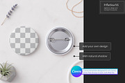 Button Pin Canva Mockup Bundle, a Merchandise Mockup by PrintStarXS (Thumbnail 2 of 7)