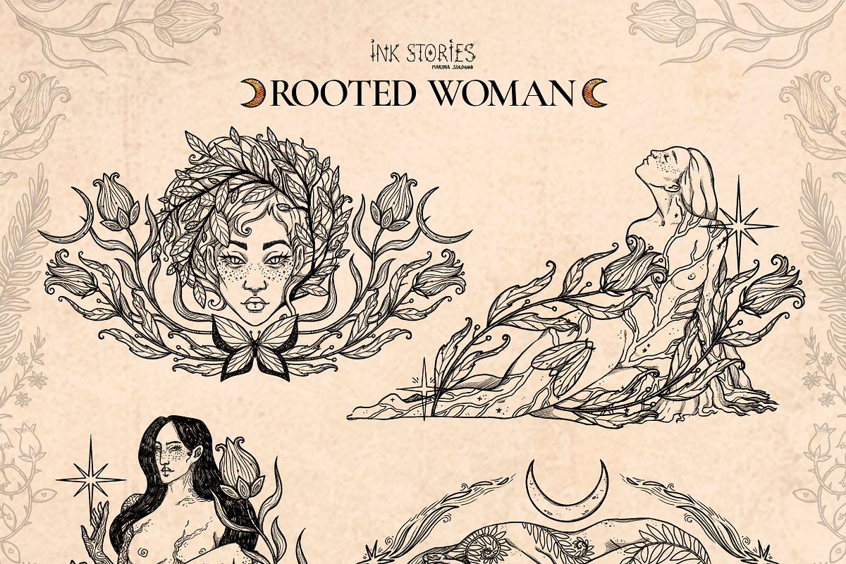 Rooted Woman | Sacred Feminine, a Person Illustration by Ink Stories (Photo 6 of 16)