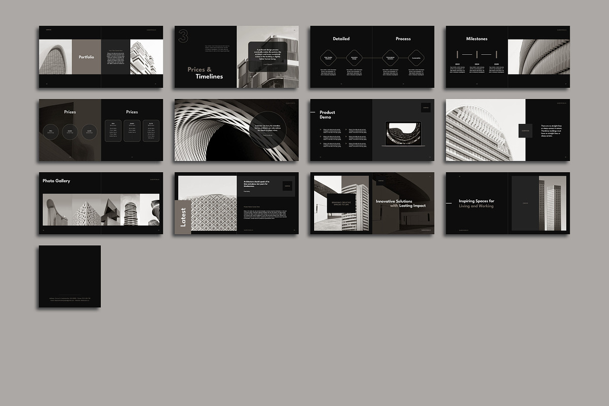 Corvus Lookbook Template, a Brochure Template by SlideStation (Photo 9 of 9)